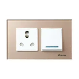 Havells Crabtree ACMPGCLV04 Murano 4M Modular Combined Plates -Glassique (Stone Beige)-47