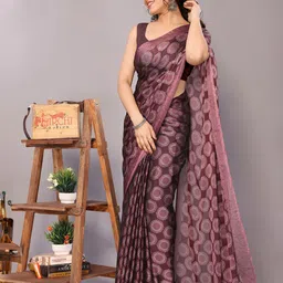 KALINI Poly Chiffon Saree-image-88