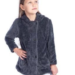 Cherry Crumble By Nitt Hyman Kids Grey Textured Coat-image-36