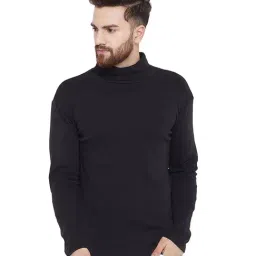 Hypernation Black High Neck T-Shirt-70