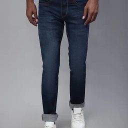 Cantabil Blue Cotton Regular Fit Jeans-image-82