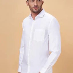 Peregrine by Pantaloons White Cotton Regular Fit Shirt-picture-23