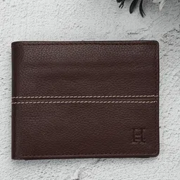 HIROSHI Men Leather Two Fold Wallet-image-45