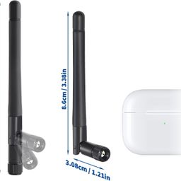 ABONIX Dual Band WiFi Antenna 3dBi SMA Male Antenna for Wireless Vedio Security IP Camera Recorder Surveillance Recorder Truck Trailer Rear View Backup Camera Reversing Monitor (Pack of 2) image 2
