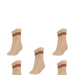 MUKHAKSH Beige Cotton Socks-picture-39