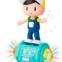 Fiddlerz Musical Toy Battery Operated 360 Degree Rotating Musical Dancing Boy - Multicolour-24