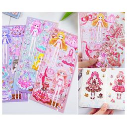 FunBlast Cute Princess Dress-Up Kawaii Stickers Set  Pack of 4 Sheets-17