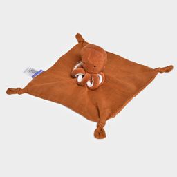 Mi Arcus Octopi Security Blanket 25x25 cm with Cuddle Soft Toy  Brown-image-0
