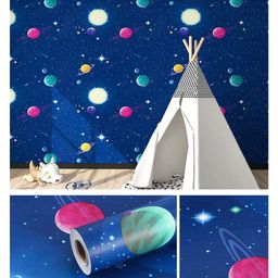 Jaamso Royals Planets & Stars Vinyl Wallpaper-image-66