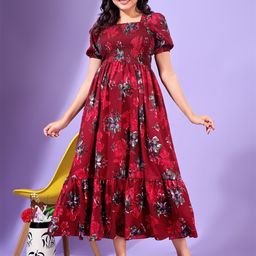 Moda Rapido Peter Pan Collar Fit & Flare Dress-image-65