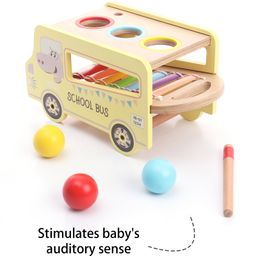Intellibaby Wooden Xylophone Bus Level 6 - Multicolor image 3
