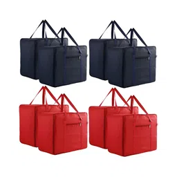 Aura Navy Blue & Red 8 Pieces Storage Attachi Bag Handles-13