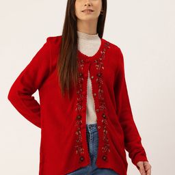 APSLEY Longline Cardigan with Embellished Detail-image-66