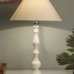 Homesake White Teardrop Aluminium Table Lamp With White Cone Shade (Bulb Included) - Set of 1-image-52