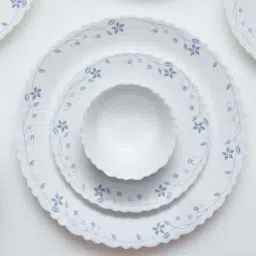 Larah by Borosil Flora 27 Piece Opalware Dinner Set-picture-6
