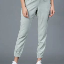 Mode by Red Tape Slate Green Regular Fit Mid Rise Joggers-picture-8