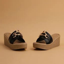Eridani Women's Ciara Black Wedges-image-75