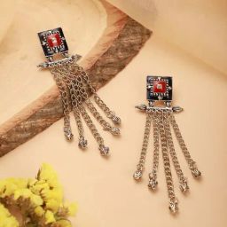 Aatmana Silver Statement Drop Earring-41