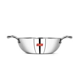 Sumeet Silver Stainless Steel Kadhai 1.5Ltr-26