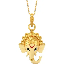 Joyalukkas 22k Yellow Gold Ganesha Wisdom Pendant-picture-34