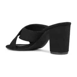 Inc.5 Women's Black Cross Strap Sandals image 5
