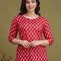 NITVAN Women Floral Printed Cotton Top-picture-3