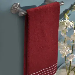 Mark Home Simply Soft Maroon Cotton 500 GSM Zero Twist Anti Bacterial Ladies Towel - Set of 1-image-99