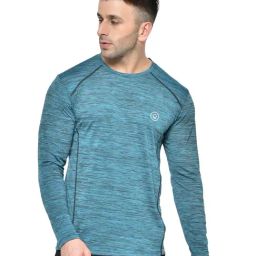 Chkokko Sea Green Regular Fit Sports T-Shirt-image-47