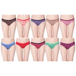 Dollar Missy Multicolor Cotton Panty Set - Pack of 10-image-76