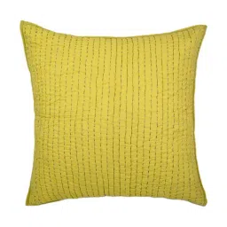 Home4U Green Cotton Voile Pillow Cover - Set of 2-image-0