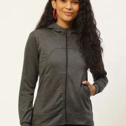 Belle Fille Grey Textured Jacket-image-29