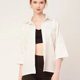 Moomaya White Regular Fit Shirt-image-95