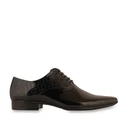 Pelle Albero Men's Black Oxford Shoes-image-27