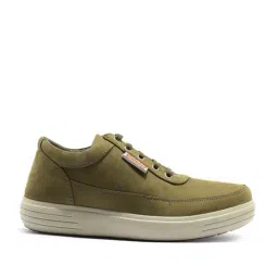 Woodland Men's Olive Green Casual Sneakers-picture-18