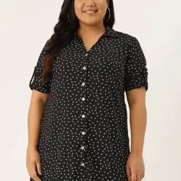 theRebelinme Black Printed Regular Fit Shirt-image-12
