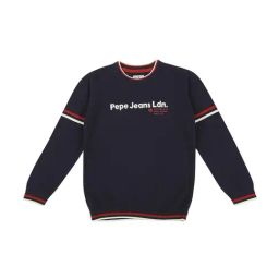 Pepe Jeans Kids Blue Cotton Graphic Full Sleeves Sweater-image-64