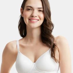 Jockey White Full Coverage Wireless Beginner's Bra-20
