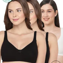 Inner Sense Black & White Full Coverage Bra - Pack of 3-picture-6