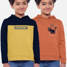 HELLCAT Multicolor Printed Full Sleeves T-Shirt (Pack Of 2)-image-85