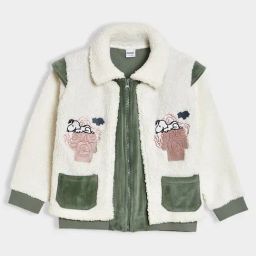 Mi Arcus Unisex White & Green Embroidered Jacket-image-74