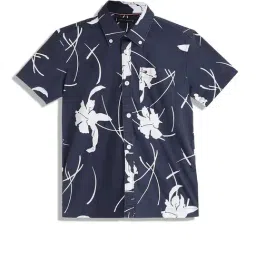 TOMMY HILFIGER Boys Blue Printed Shirt-image-120