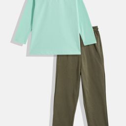 KOKOMO Girls Solid T-shirt with Pyjamas-image-29