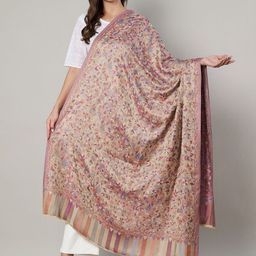 MUFFLY Floral Printed Bamboo Silk Shawl-picture-13