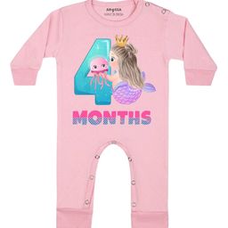Arvesa Infants Printed Round Neck Bodysuits-image-74