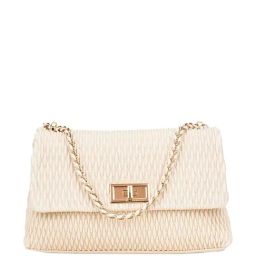 Aldo Eloyse White Quilted Small Cross Body Bag-image-82