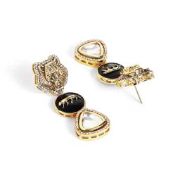 Priyaasi Classic Gold Brass Earrings-19