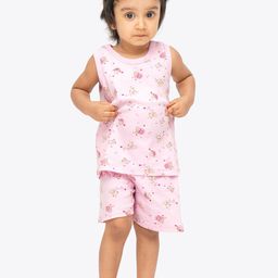 ariel Unisex Kids Printed T-shirt with Shorts-picture-0