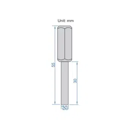 Insize Pin Gauge Set with Handle Alloy Steel HRC62-65 13 to 13.50 mm Range, 4266-13D image 2