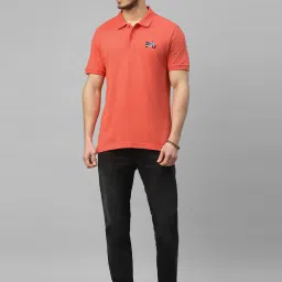 Royal Enfield 8-BIT METEOR Red Regular Fit Polo T-Shirt image 5