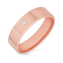 Malabar Gold and Diamonds 18k Rose Gold Diamond Band Ring for Men-image-95